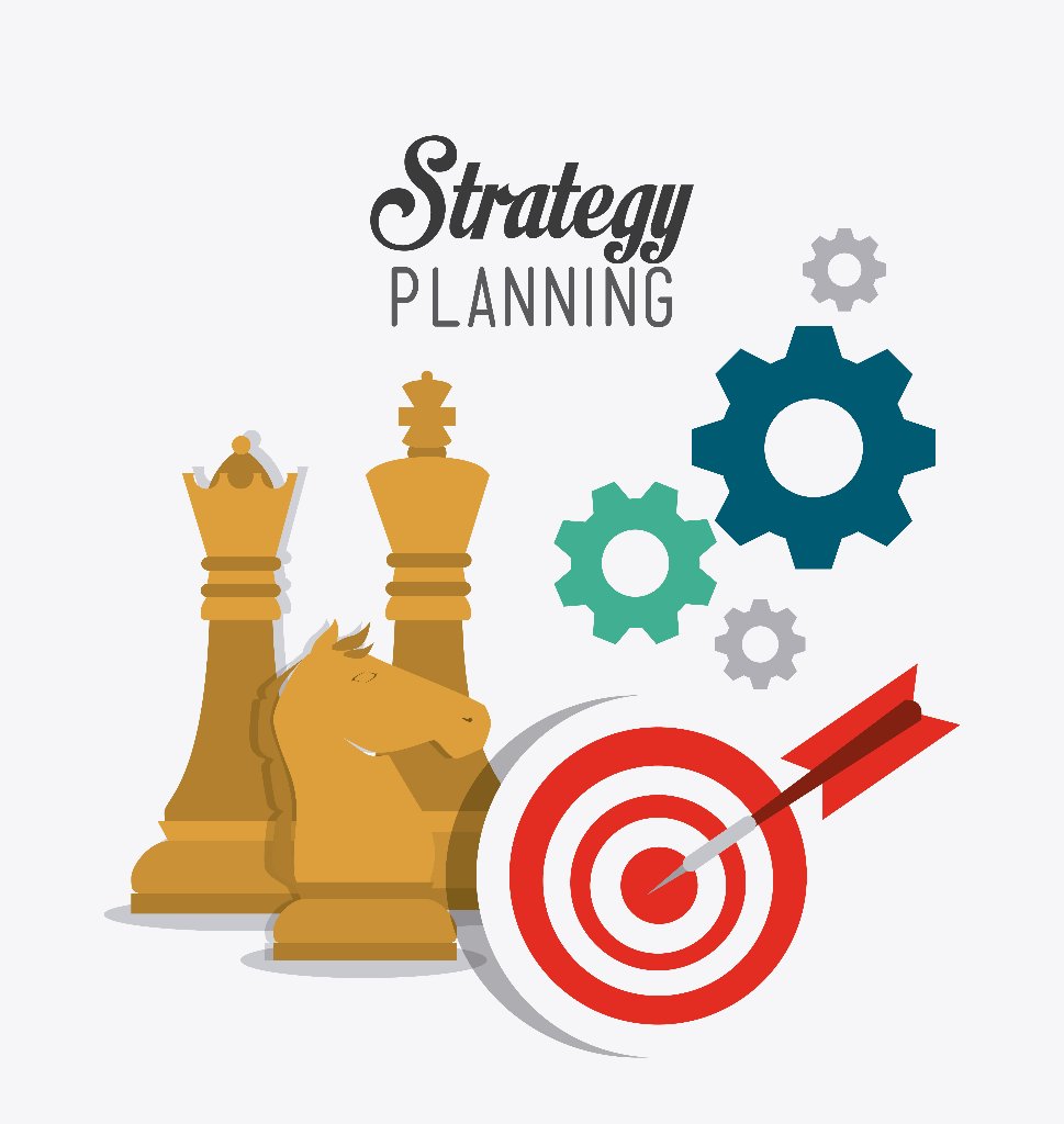 Business strategy design, vector illustration eps 10.