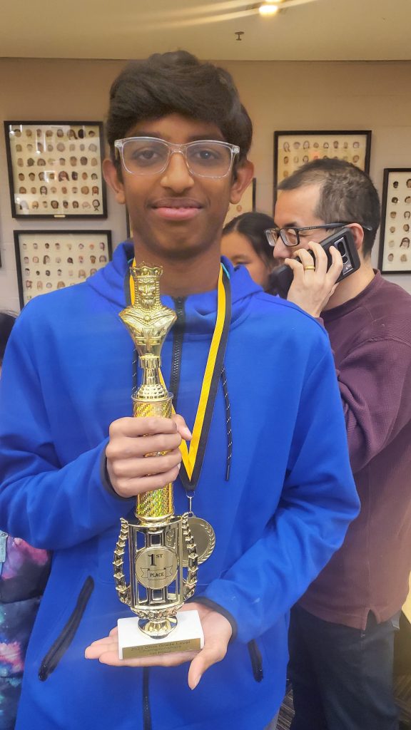 8th grade champion - Siddarth